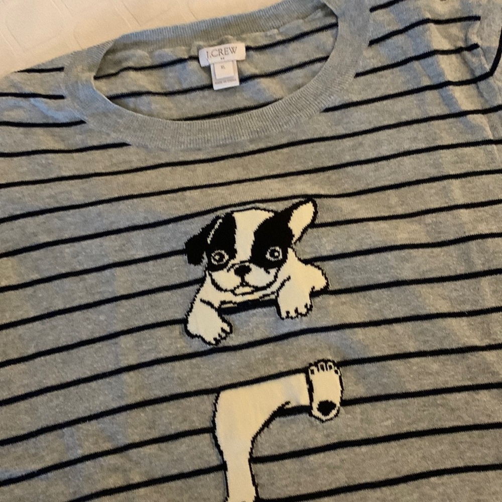 J. Crew cotton teddy sweater